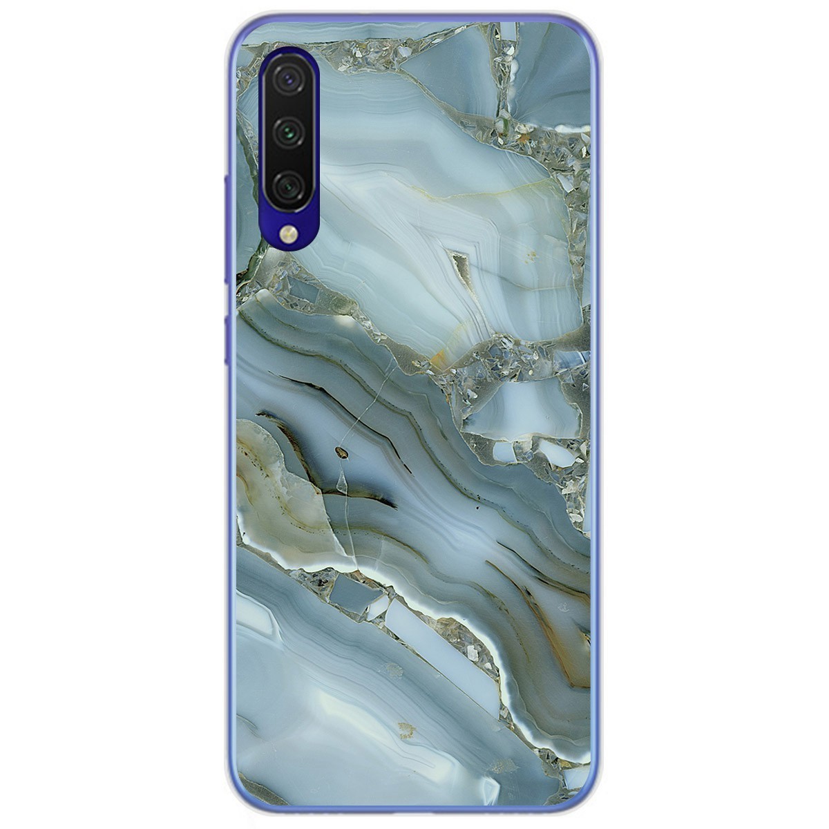 Tumundosmartphone Funda Gel Tpu para Xiaomi Mi 9 Lite diseño Mármol 09 Dibujos