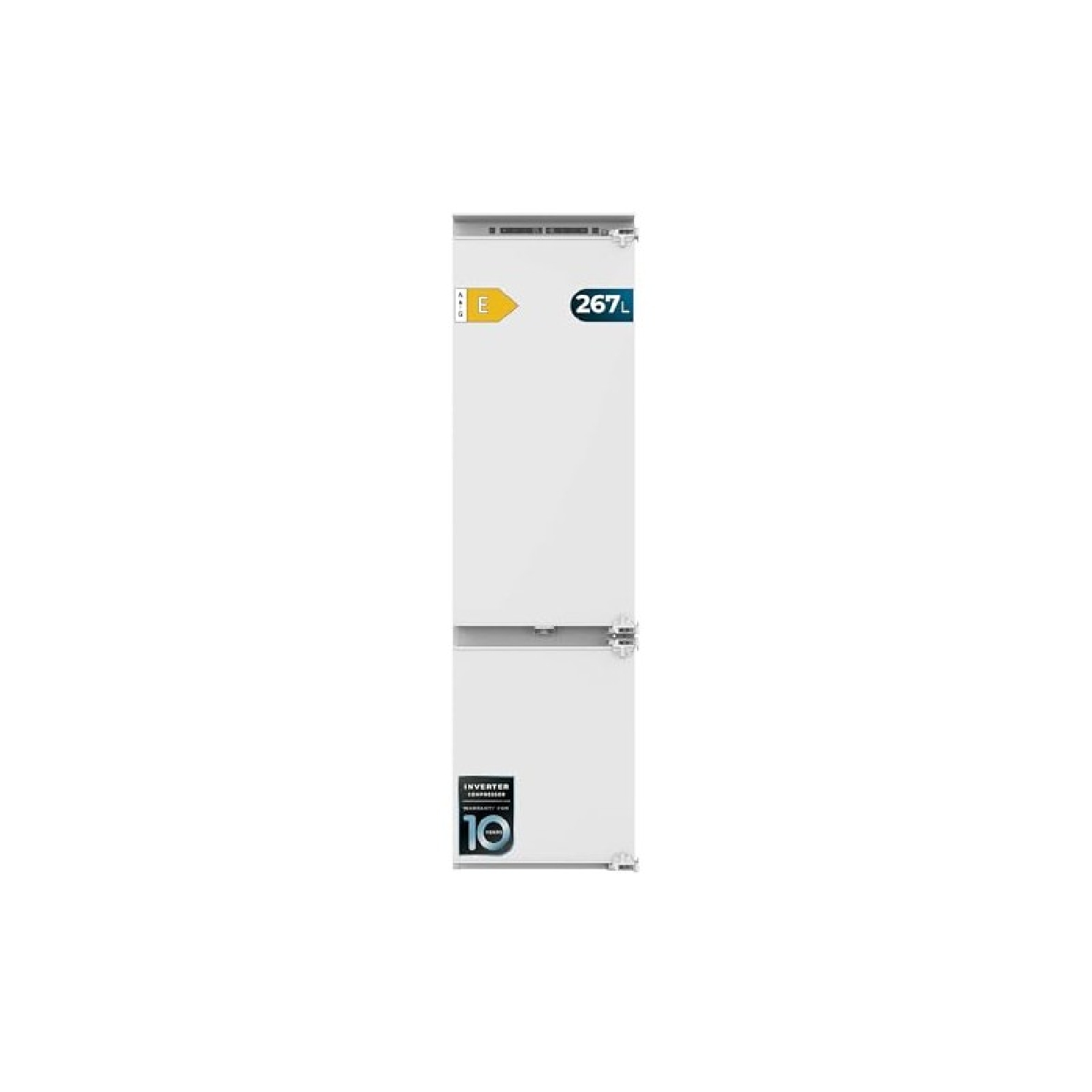 Cecotec Frigorífico Combi Integrable, Puerta Fija, 267L, Bolero CoolMarket Combi BI-D FLW 267 E, Alto 193,7 y 54 cm de Ancho