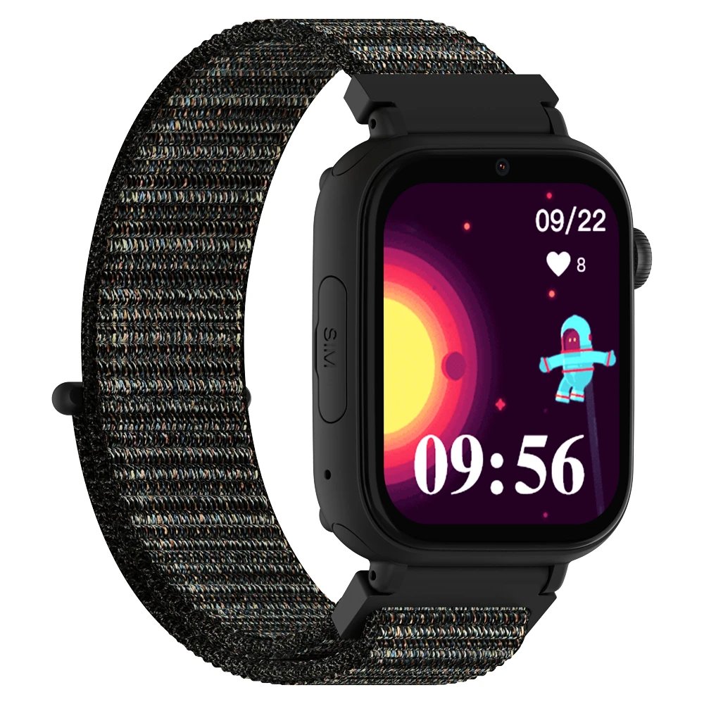 DCU - Smartwatch Android Kids Pro LTE 34159050 para niños con GPS, llamadas independientes y monitor cardíaco, pantalla táctil 4,7 cm (1,85") en negro"