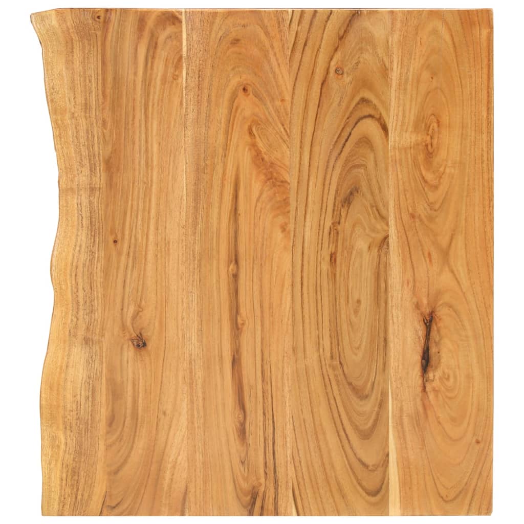 vidaXL Encimera para armario tocador madera maciza acacia en dimensiones 114 x 52 x 2.5 cm/80 x 52 x 2.5 cm/100 x 52 x 3.8 cm y más | almacenamiento funcional diseño moderno para baño dormitorio sala