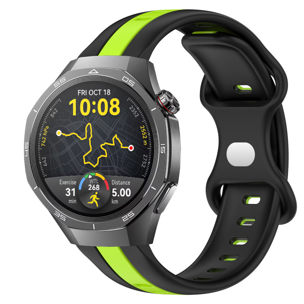 Correa de silicona para Huawei Watch GT 5 - 46mm / GT 5 - 46mm / GT 4 - 46mm / Amazfit GTR 4 / Bip 5 / Garmin Vivoactive 4, Diseño Diseño Raya Ancho 22mm