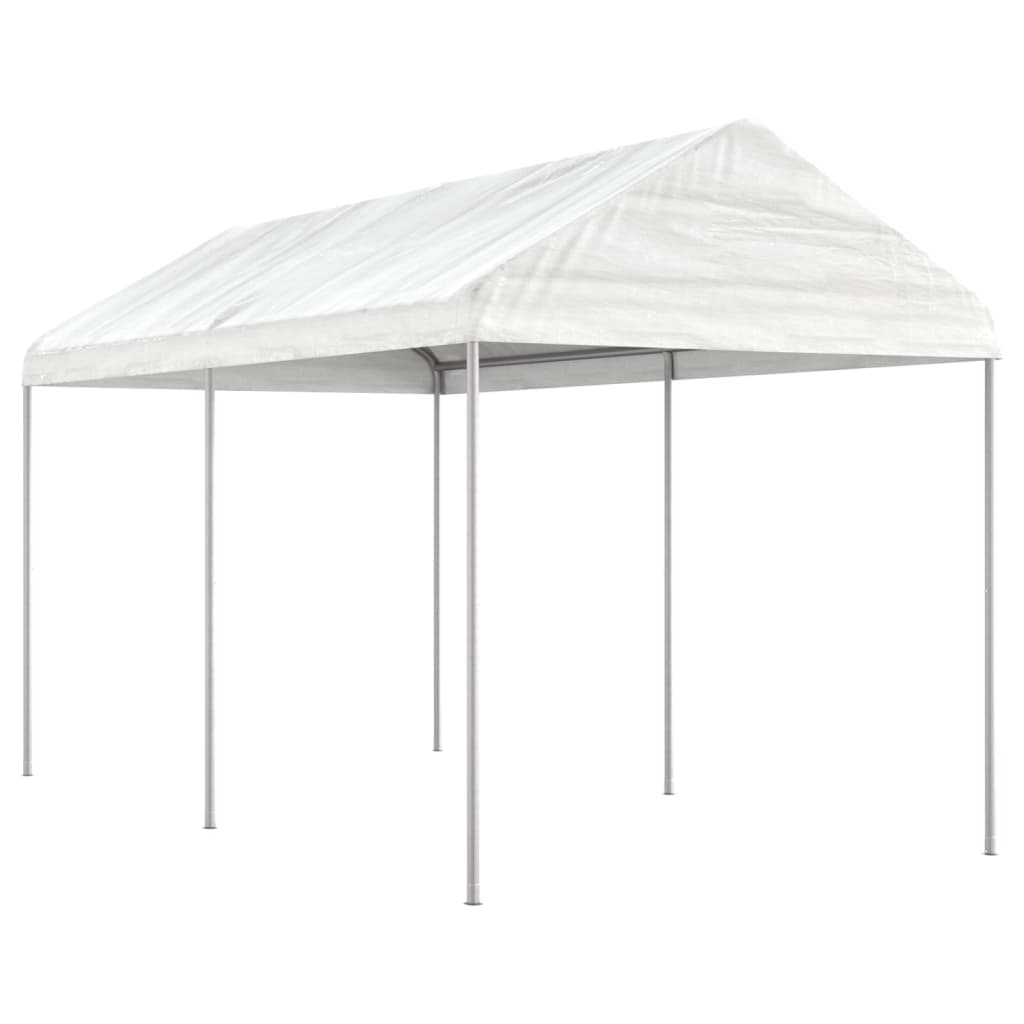 vidaXL Cenador con techo polietileno blanco Dimensiones 2.28 x 2.23 x 2.69 m,  4.46 x 2.28 x 2.69 m,  6.69 x 2.28 x 2.69 m y mas