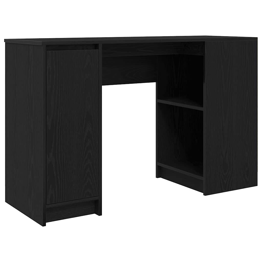 vidaXL Escritorio roble negro 120x42x76 cm madera de ingeniería