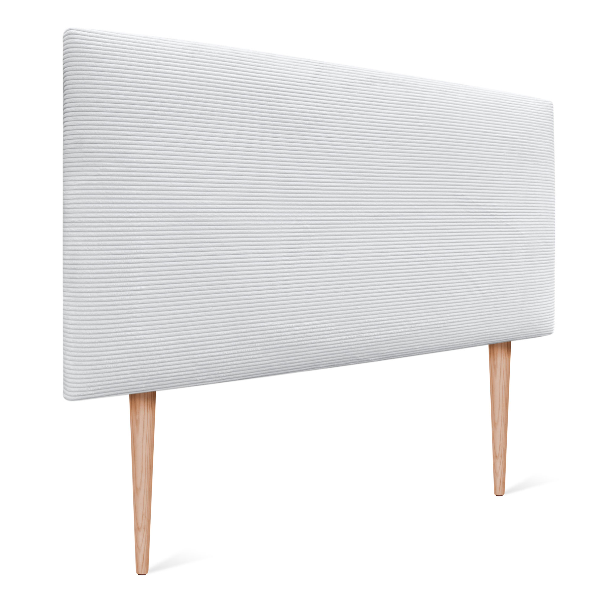 DHOME Cabecero de Pana Liso con Patas Alta Gama Moderno 4cm Grosor
