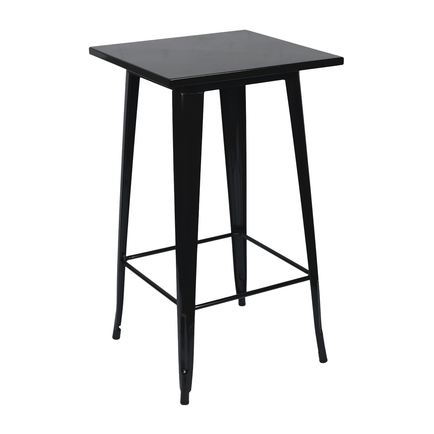 Mesa Alta Industrial Cuadrada de Acero 60x60x105cm Thinia Home
