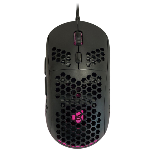 Conceptronic DJEBBEL Gaming Mouse 6400 DPI with RGB Light, 6 Programmable Buttons, Wired Design for Lightweight Performance and Customizable Macros, Ideal for Serious Gamers.