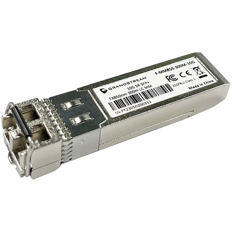 Módulo de fibra SFP Grandstream, multimodo, longitud de onda: 850 nm, 300 metros, 10 Gbps
