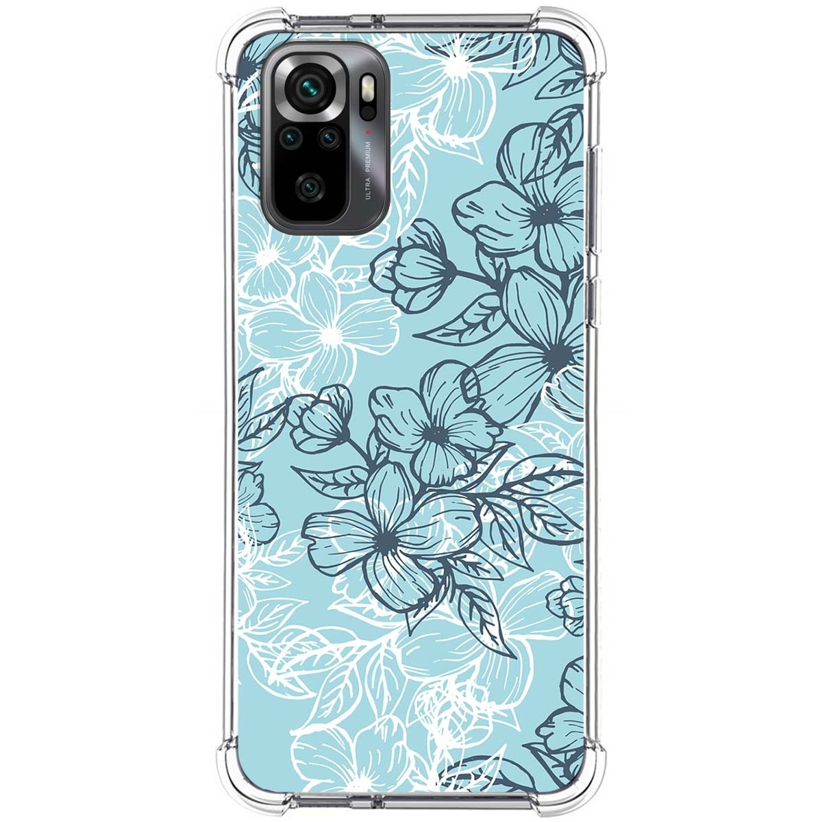 Funda Silicona Antigolpes para Xiaomi POCO M5s diseño Flores 03 Dibujos