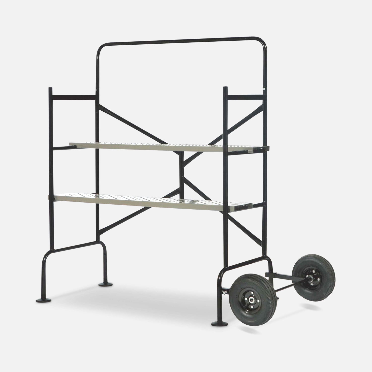 sweeek - Andamio rodante y plegable en dos niveles , Andamio rodante y plegable , 140x78x135