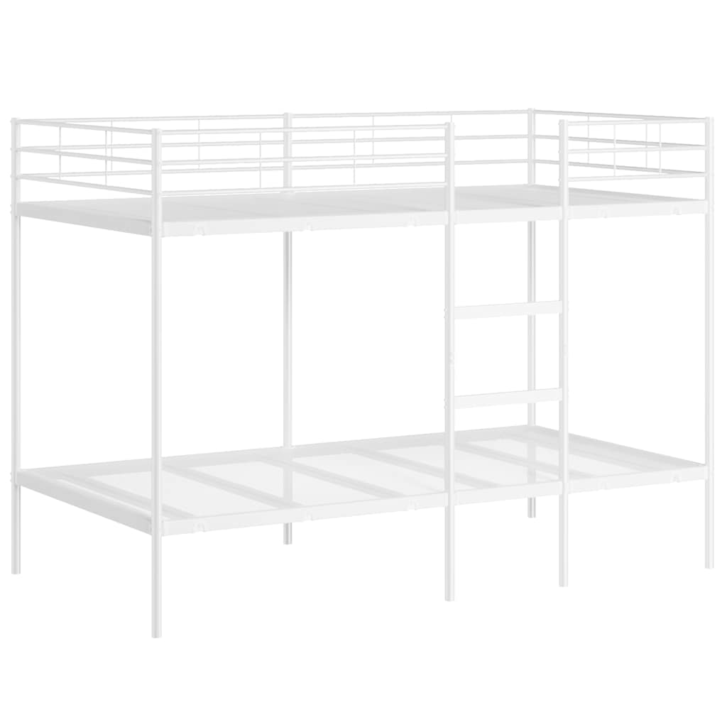 vidaXL Litera sin colchón acero blanco 100x200 cm