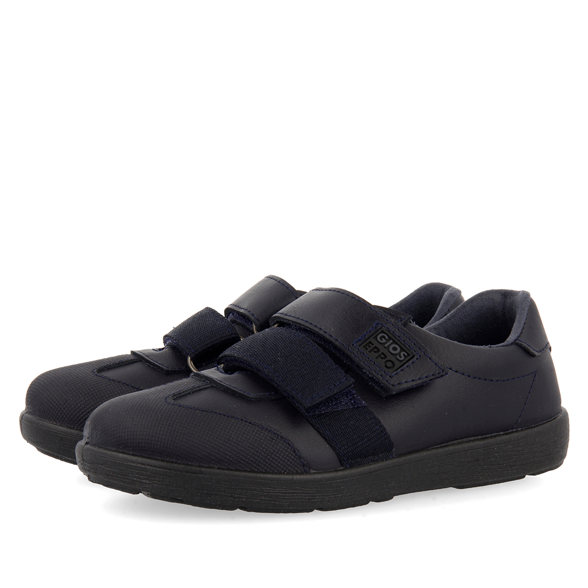 Zapatos Colegiales Gioseppo de Piel Azul Marino con Suela Antideslizante