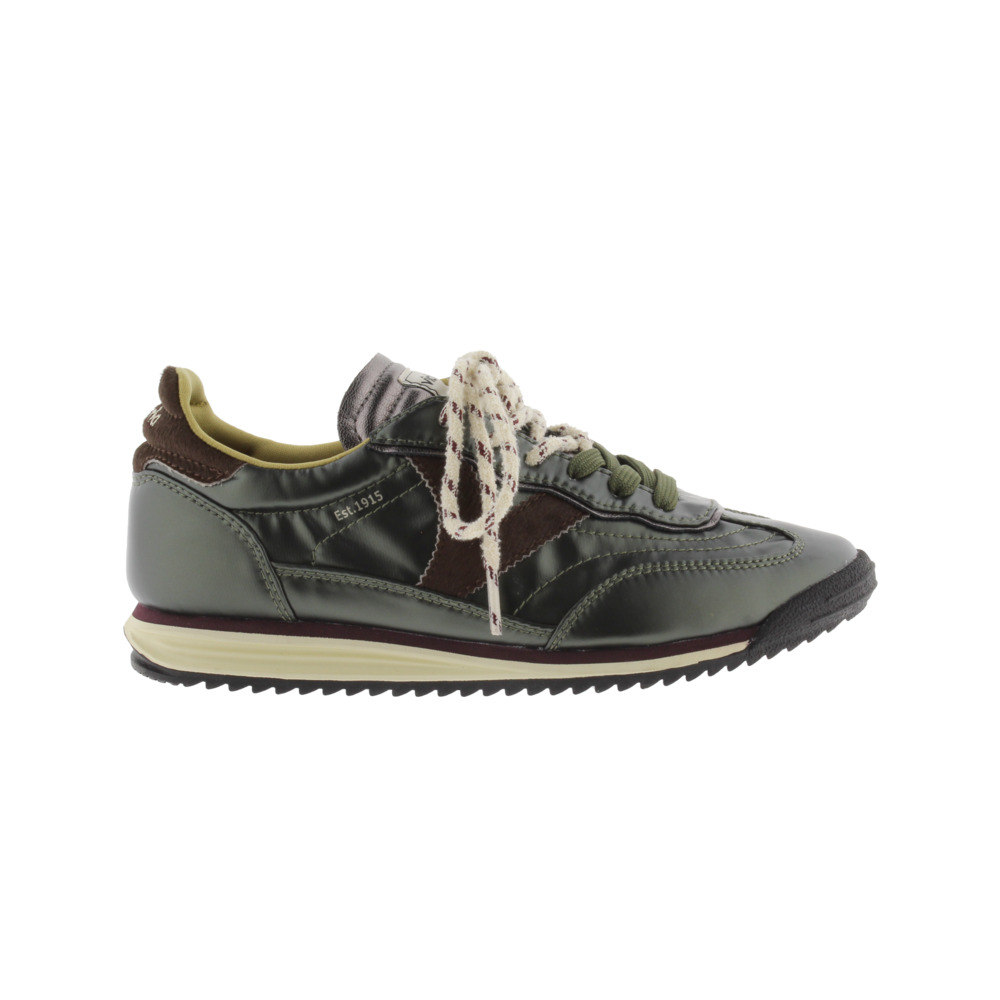 Victoria Saturno Zapatillas metalizadas con piezas de serraje y suela en sierra 1158117