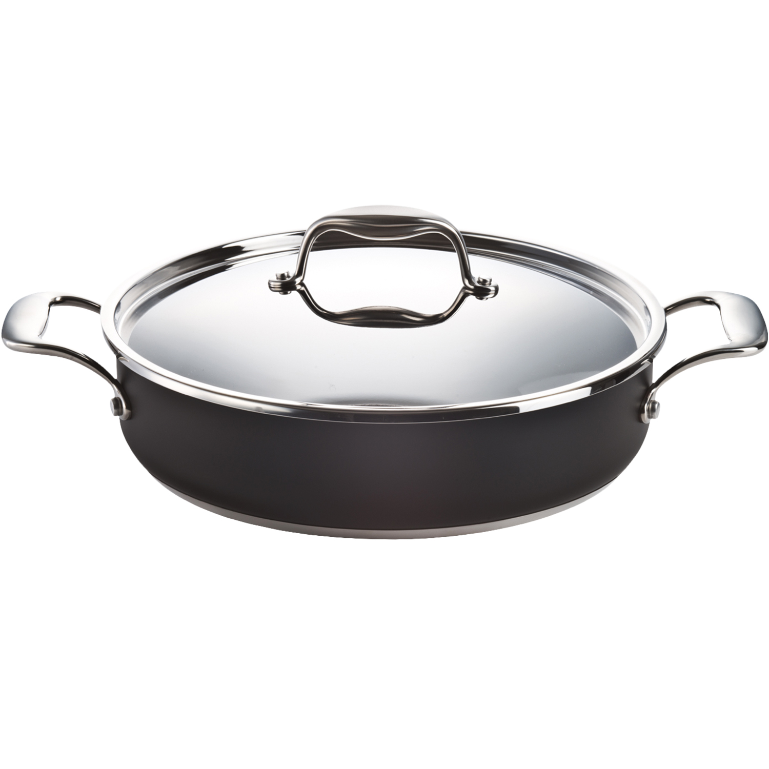 MAGEFESA FORTE Tartera de 28 cm de Acero Inoxidable 18/10, Incluye Tapa y con Acabado Lacado Exterior, Todo Tipo de Cocina
