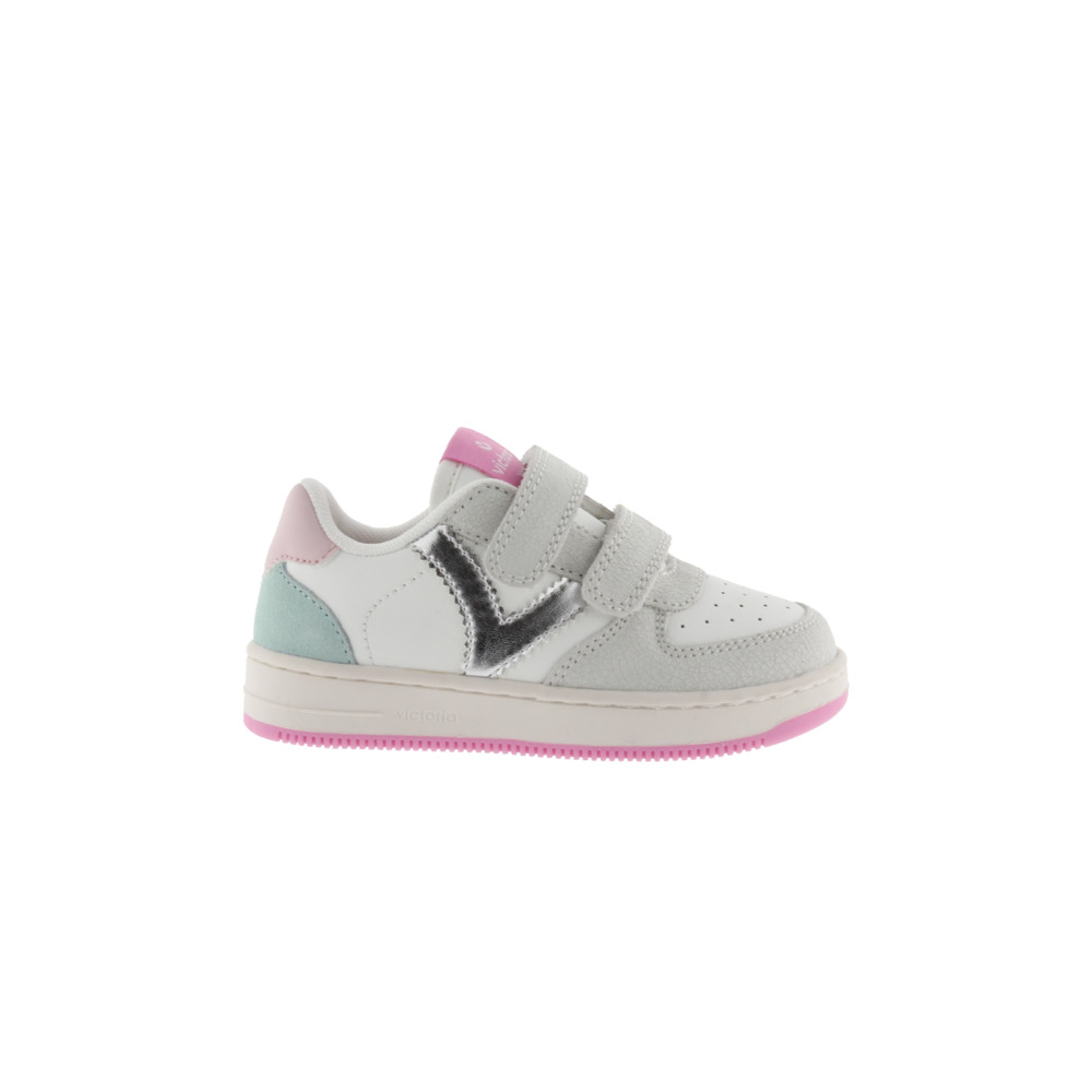 Victoria Tiempo Zapatillas de efecto piel con piezas de color y de serraje y doble cierre adherente 1124124