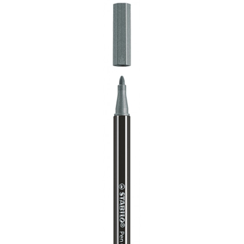 STABILO - Pen 68 metallic rotulador Medio Plata 1 pieza(s) 68/805