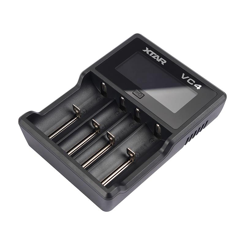 Xtar vc4 series - usb charger for 4 lithium ion batteries, black