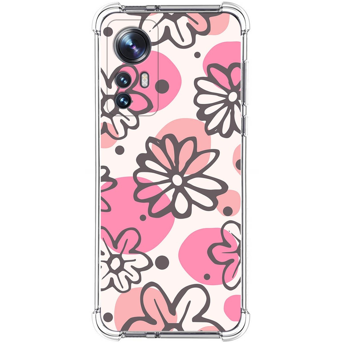 Funda Silicona Antigolpes para Xiaomi 12 / 12X 5G diseño Flores 09 Dibujos