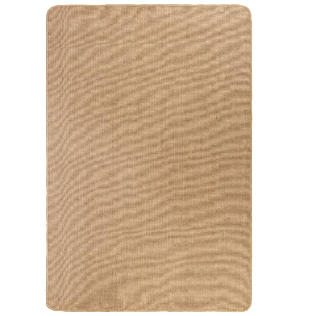 Vidaxl Alfombra de Yute con Reverso de Látex Gris 80 X 160 Cm