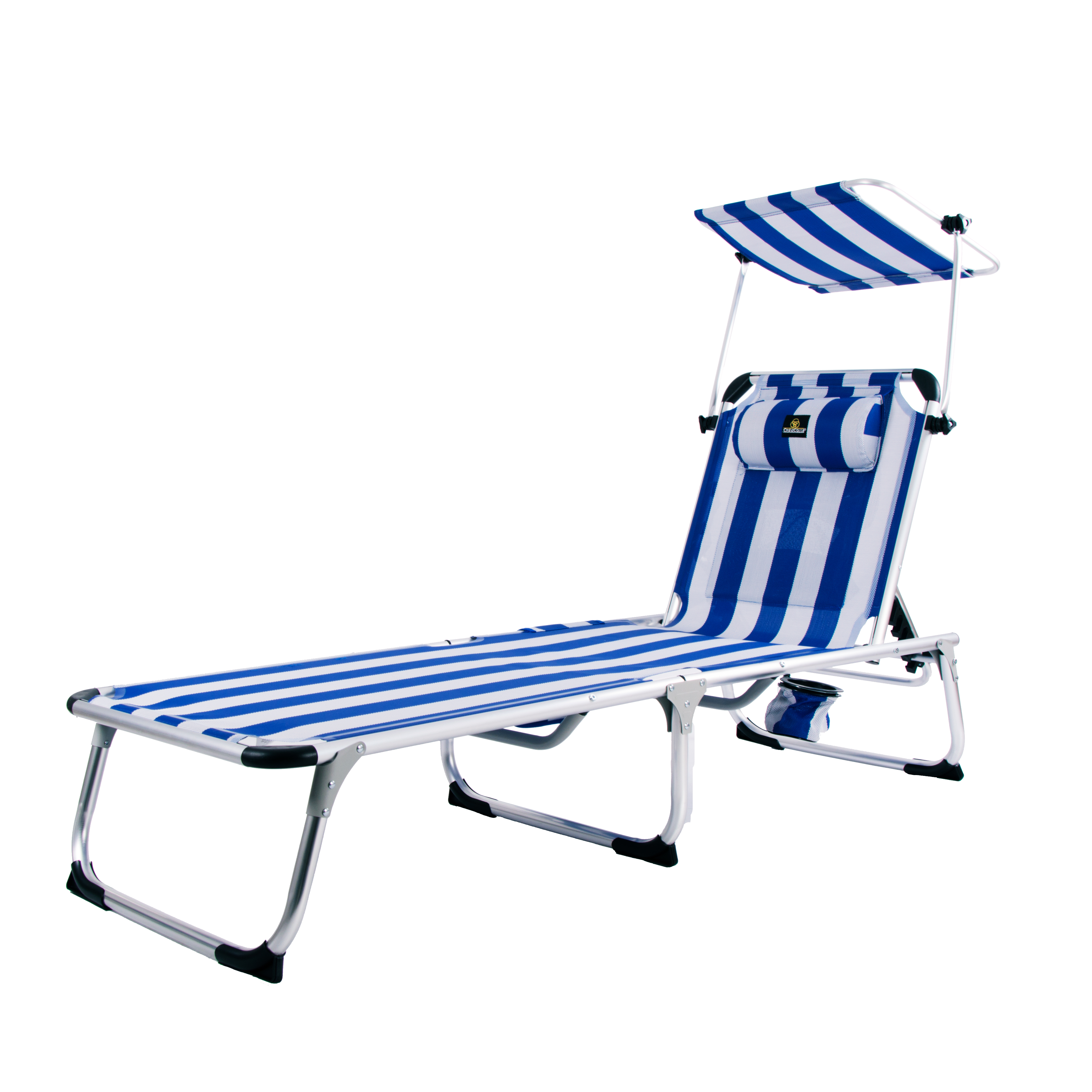 Tumbona ARENA 1004 (Marinera) - Tumbona de Playa con TOLDO, Plegable y reclinable. 4 Posiciones - CREVICOSTA QUALITY MARK MARCAS DE CALIDAD