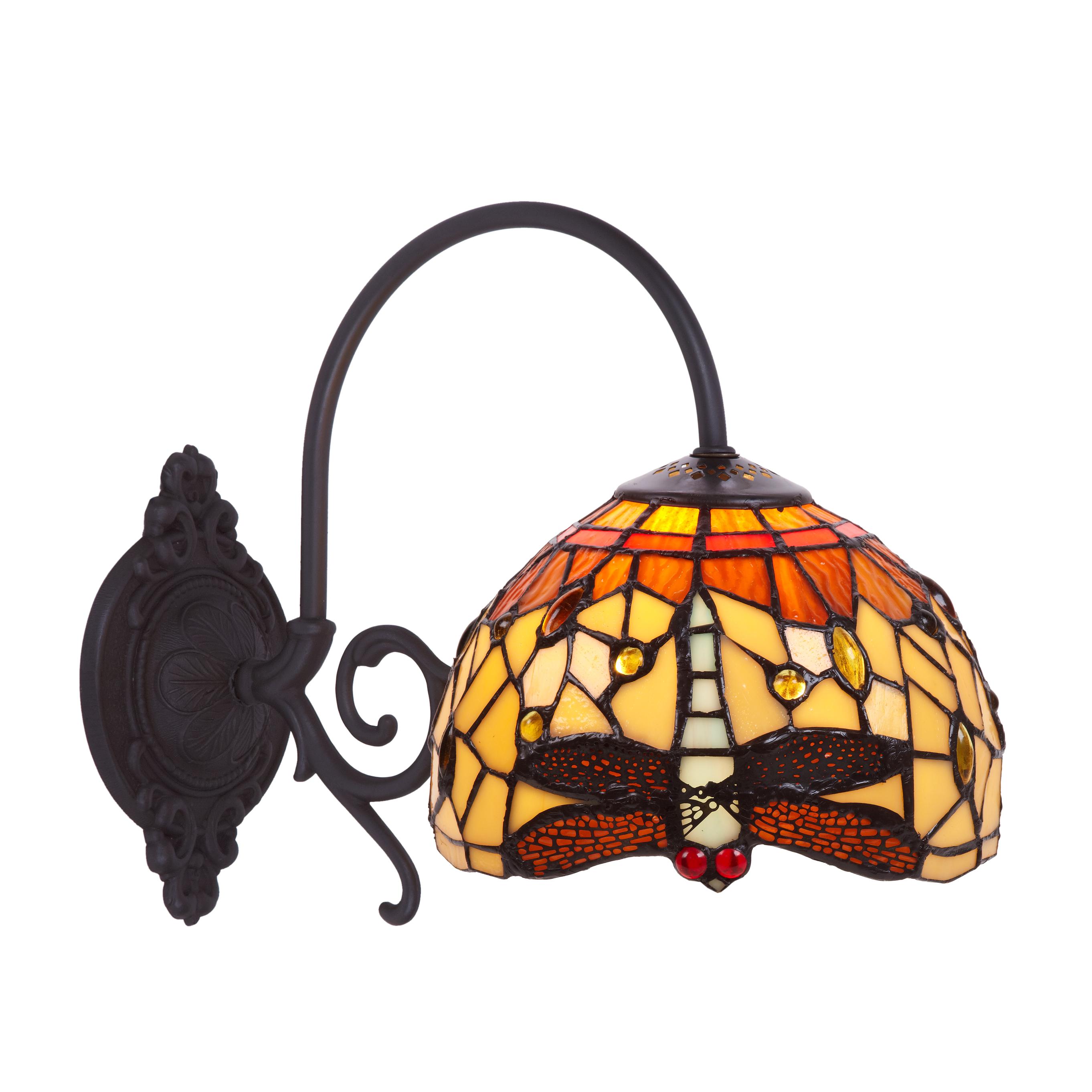 Aplique con brazo diámetro 20cm Serie Belle Amber FIJALO LG2327A1
