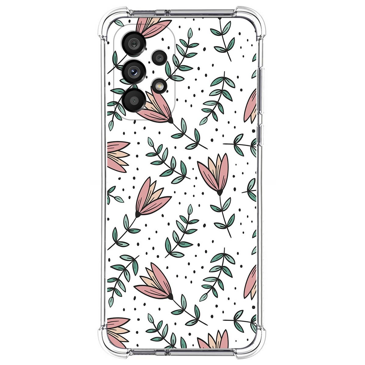 Funda Silicona Antigolpes para Samsung Galaxy A33 5G diseño Flores 01 Dibujos