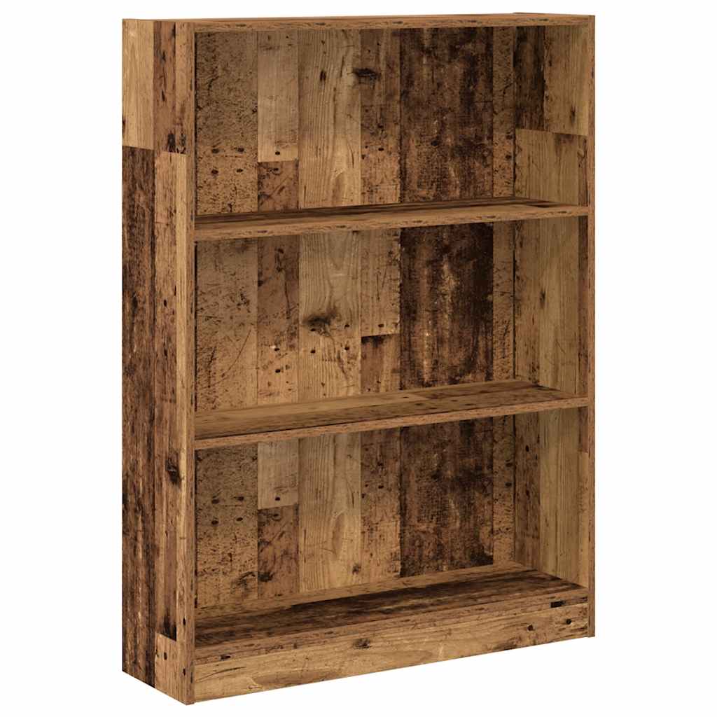vidaXL Estantería de madera de ingeniería 80x24x109 cm Multicolor
