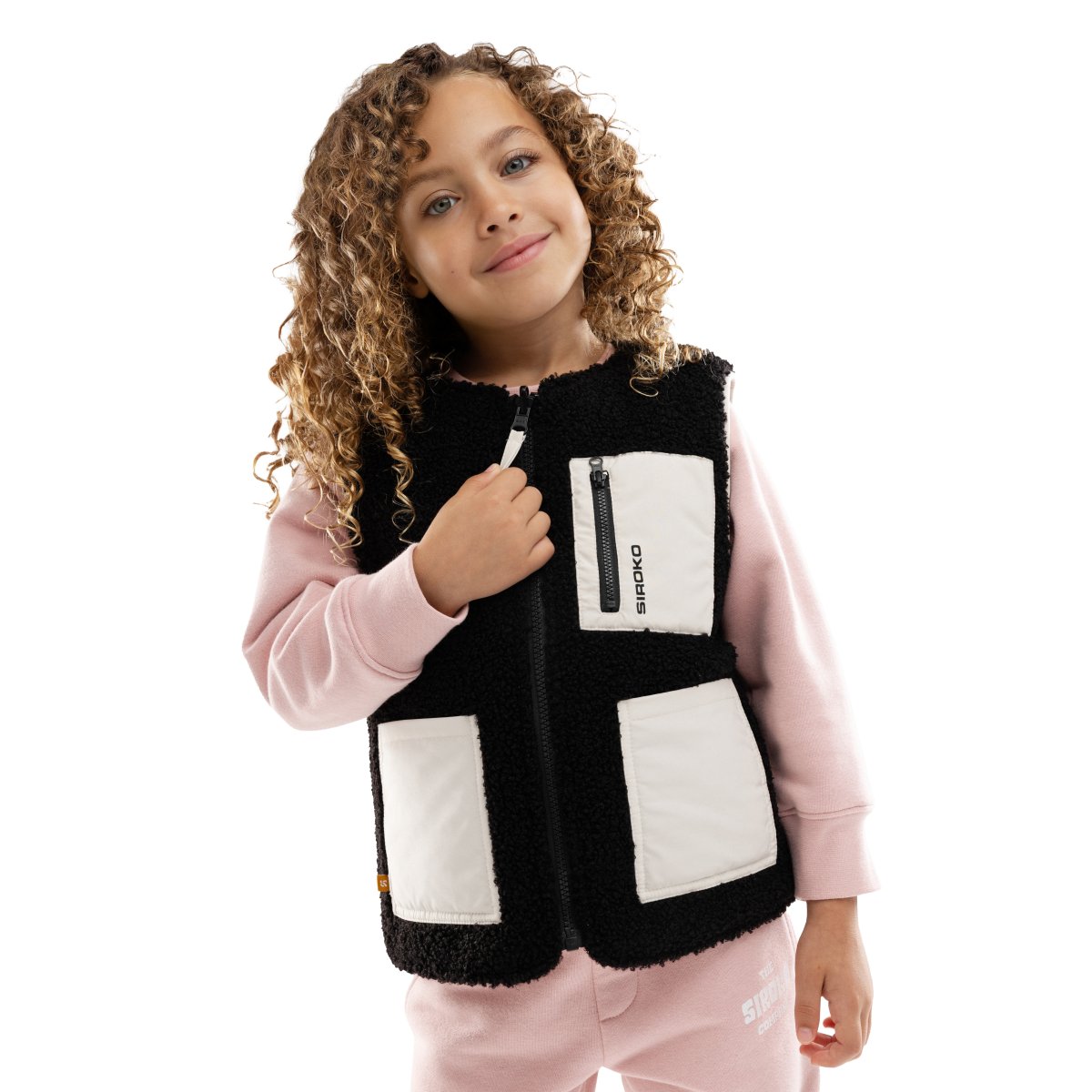 SIROKO -  Chaleco Acolchado SPACE Reversible Lifestyle Tejido Sherpa para Mujer_