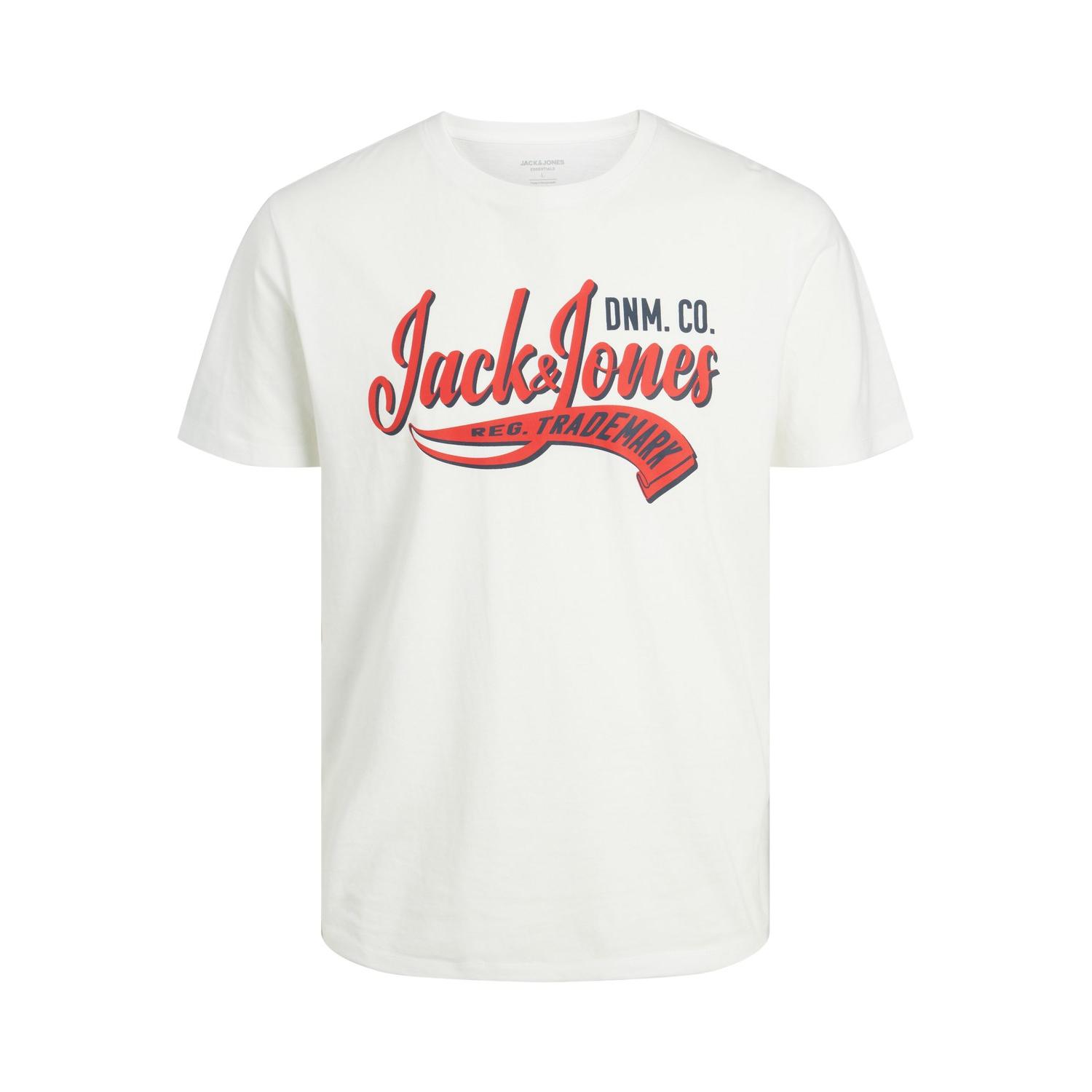 Jack & Jones - Jack & Jones hombre camiseta Ajuste Regular Fit - Amplio ,Mod JJELOGO logo estampado Moda Casual informal REF:33594