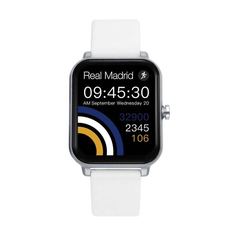 Real Madrid RM2001-00 Smartwatch Blanco - Estilo Elegante y Funciones Avanzadas