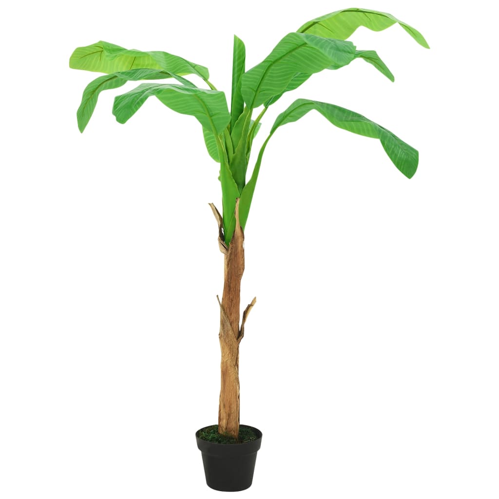 vidaXL Árbol Bananero Artificial con Macetero Verde Planta Decoración Dimensiones 180 cm, 300 cm