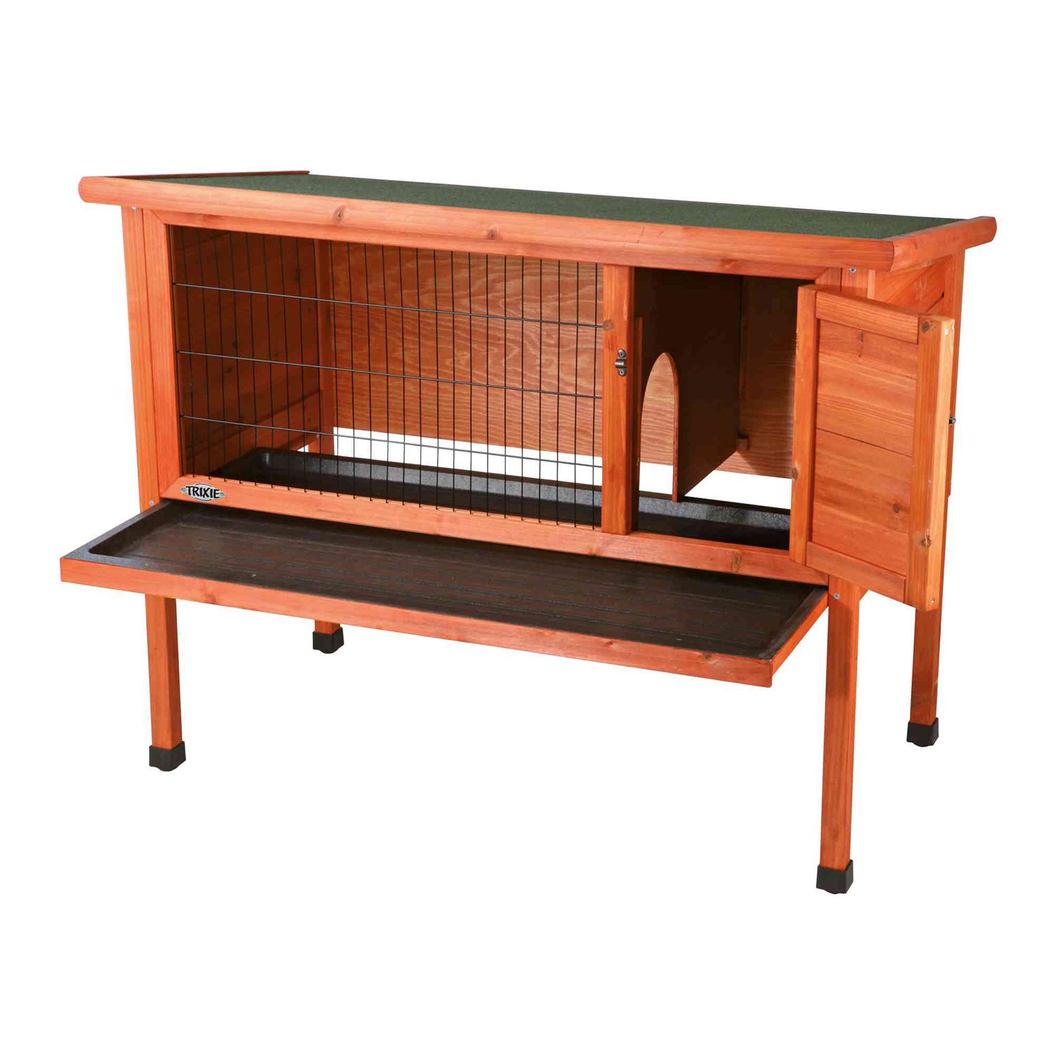 TRIXIE Trixie Conejera | Conejera de madera de la marca Trixie, fabricada en madera natural