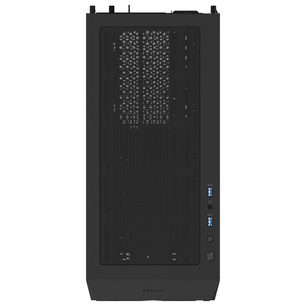 Gigabyte - Caja de CPU GB-C102G para PC Gaming Midi Tower con panel lateral de vidrio templado, compatible con placas ATX/Mini-ATX/Mini-ITX, refrigeración optimizada con ventilador frontal de 120 mm y filtro anti-polvo