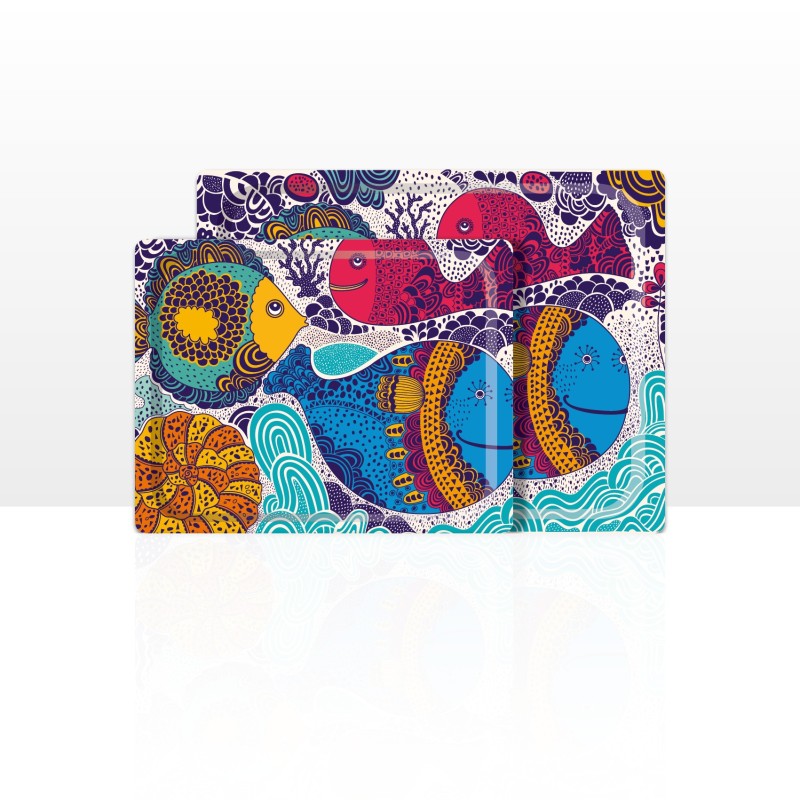 DON HIERRO - Set de 2 bandejas de servir, 42 x 29 cm y 48 x 37 cm, aptas para lavavajillas.-
