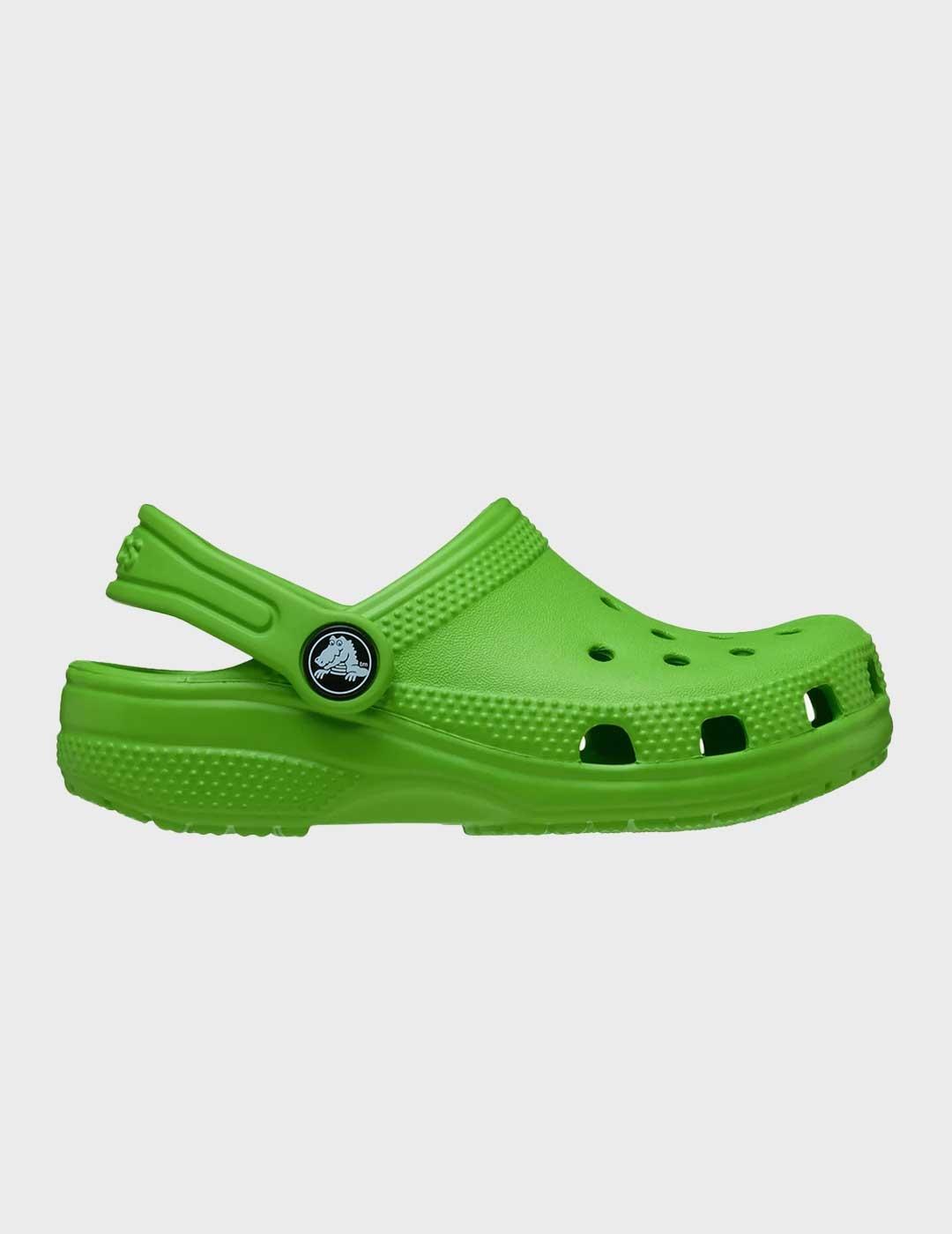 Crocs Classic Clog K zueco verde para niño, niña y mujer
