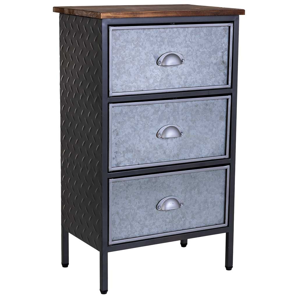 Wonderlust Deco - Mesita de noche42x28x70,5h cm Negro 42x28x70,5h cm