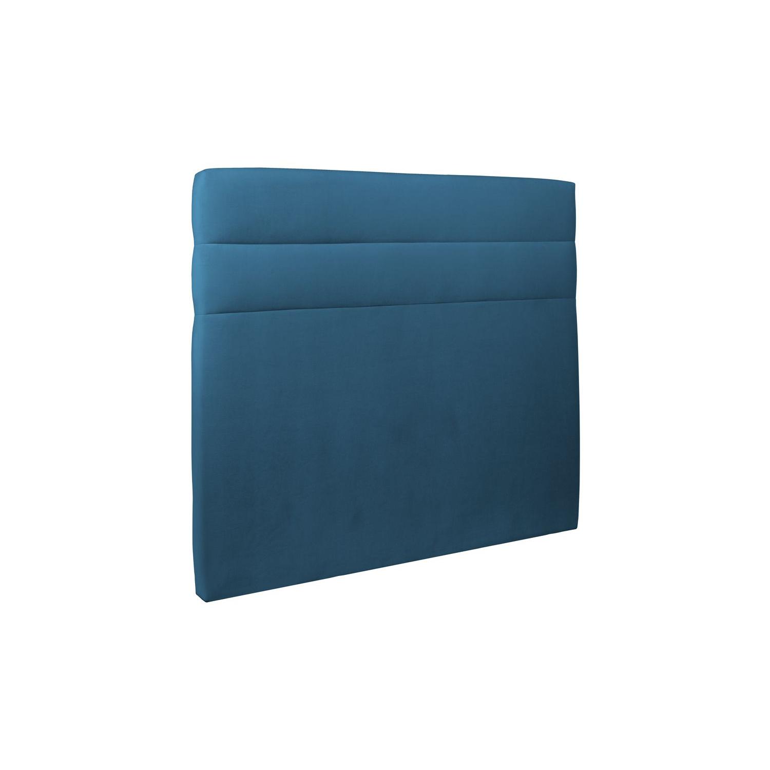 Cabecero 200 cm Lines - Tela Terciopelo Azul Océano