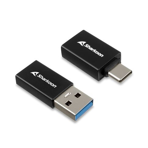 Sharkoon OfficePal USB-C Adapter tarjeta y adaptador de interfaz USB 3.2 Gen 1 (3.1 Gen 1), USB Tipo C