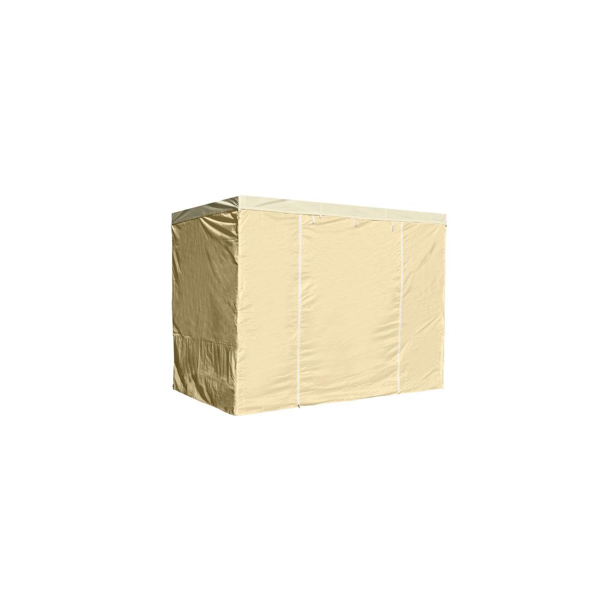 Regalos Miguel - Packs Laterales Carpas Plegables - Pack 4 Laterales para Carpas 2x2 Master 3L1P - Crema