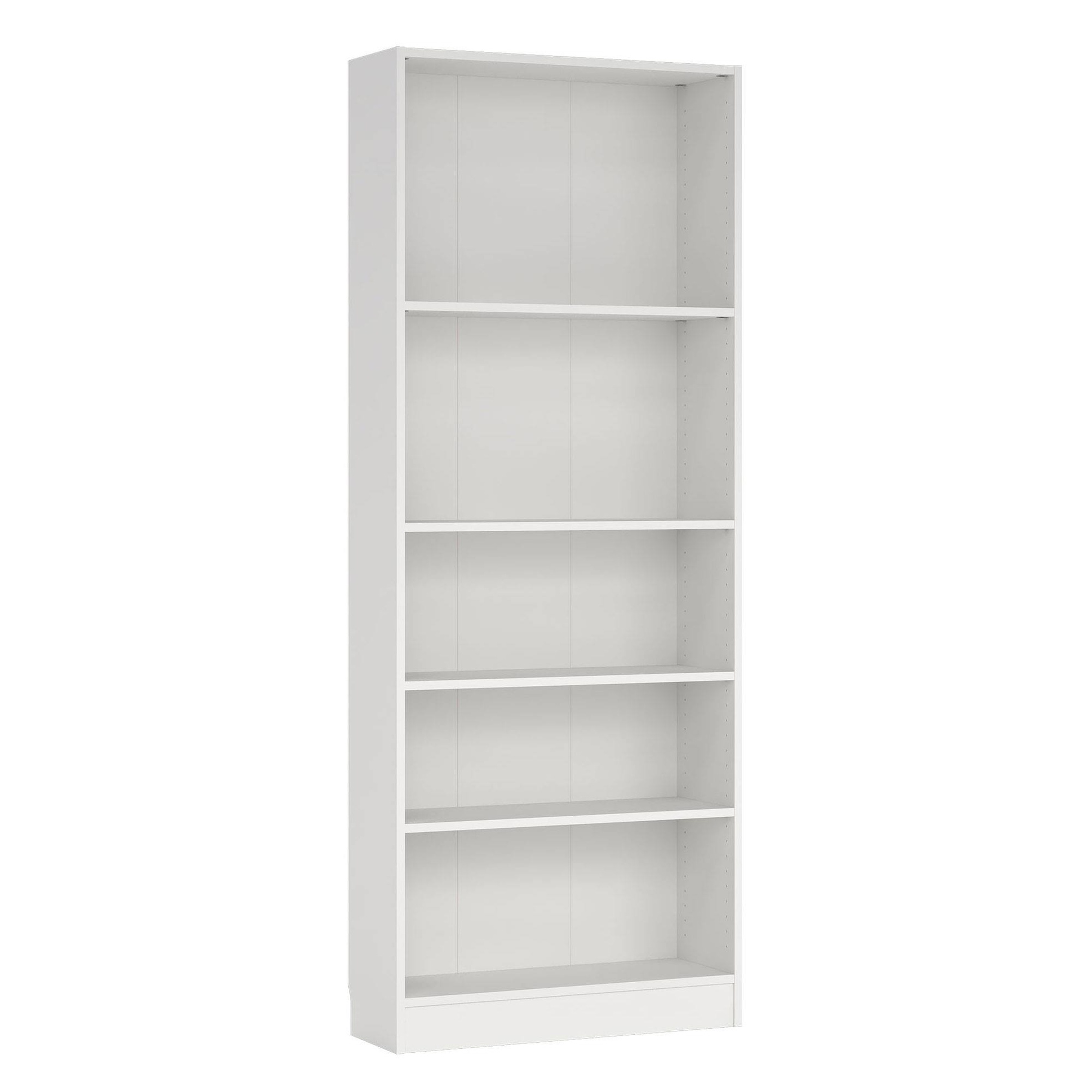 Librería Estantería para Libros 'Turia' 2 estantes color Blanco 41 x 27 x 102 cm