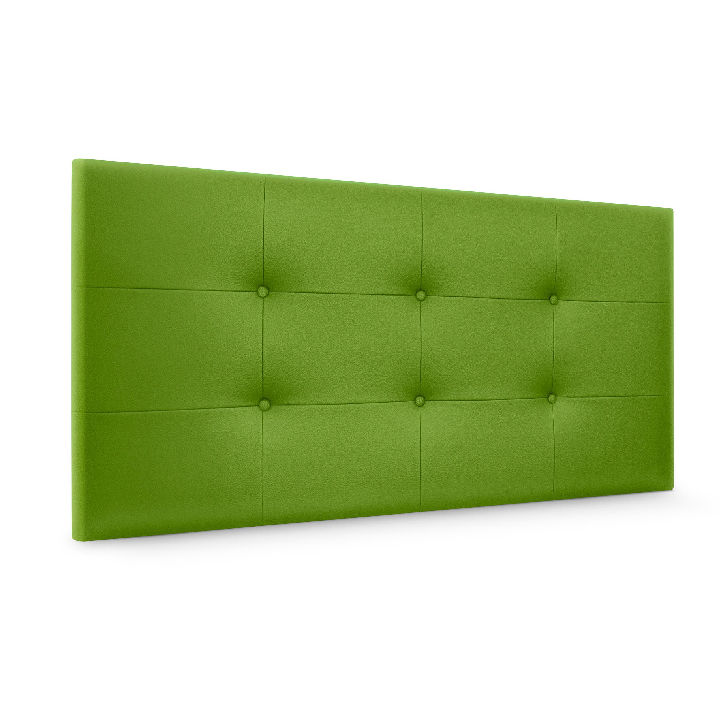 DHOME Cabecero Capitone Tapizado Polipiel o Tela Acualine con 8cm de Grosor Cabezales de Cama Acolchado Capitoné Cabeceros de Cama (Verde Polipiel)