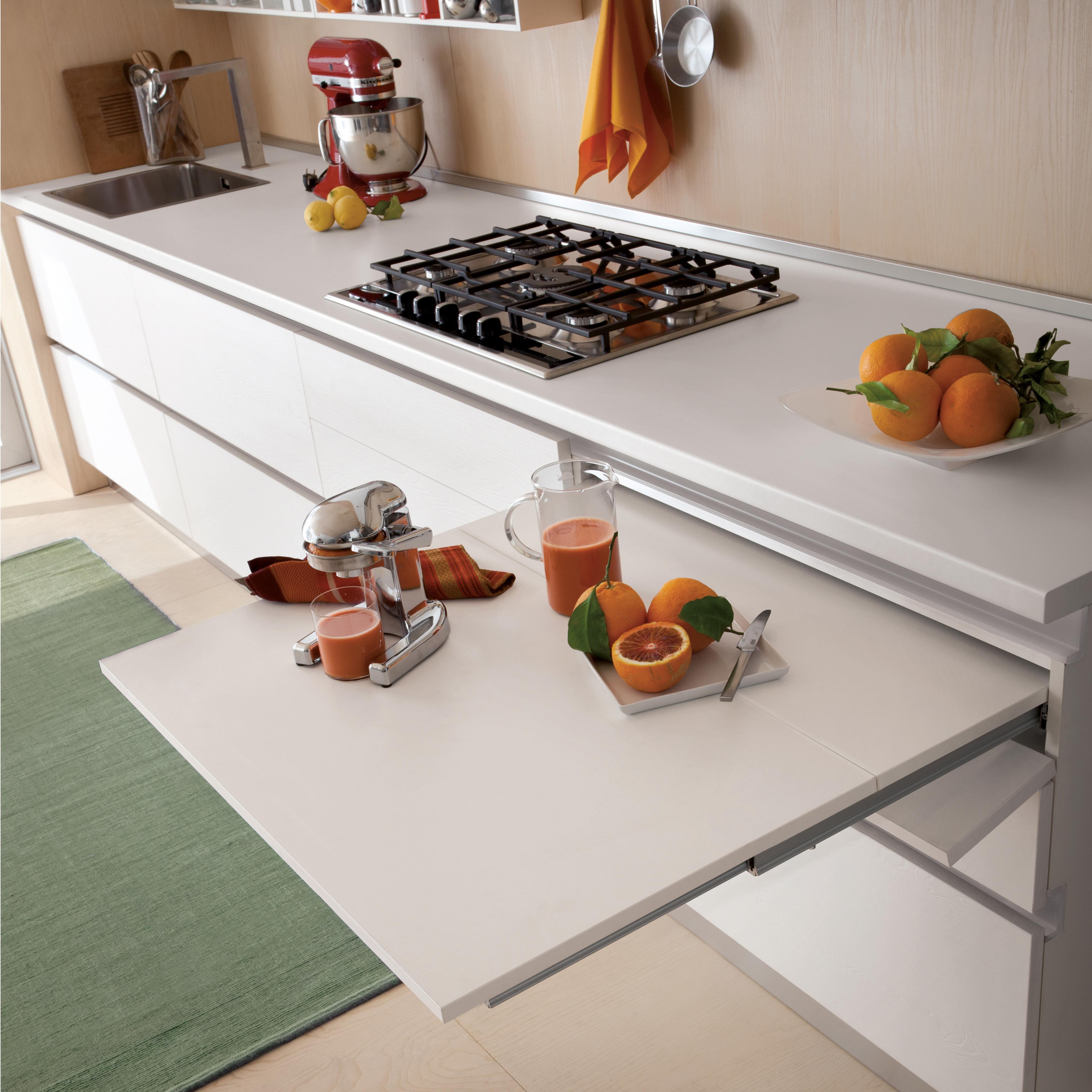 Guías para mesa extensible coktail reverse h35, aluminio, anodizado inox