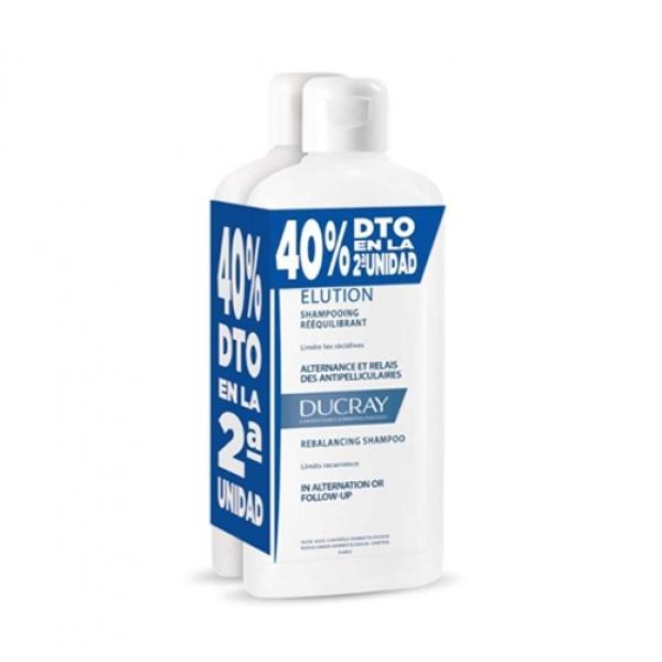 Duplo Champú Elucion 2 unidades de 400ml Ducray