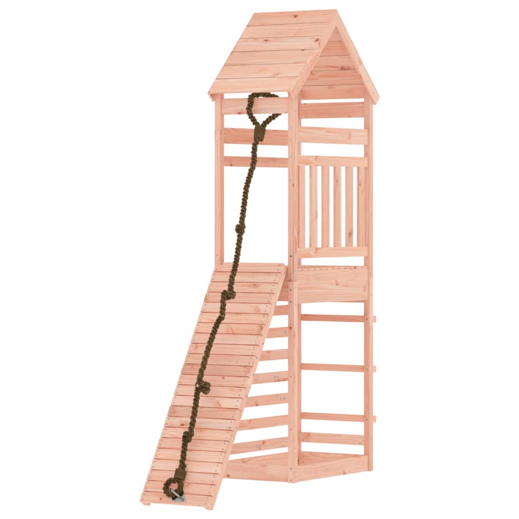 vidaXL Parque infantil con pared de escalada Casa de Juegos Niño Material Madera maciza douglas, Madera maciza de pino impregnada, Madera de pino maciza