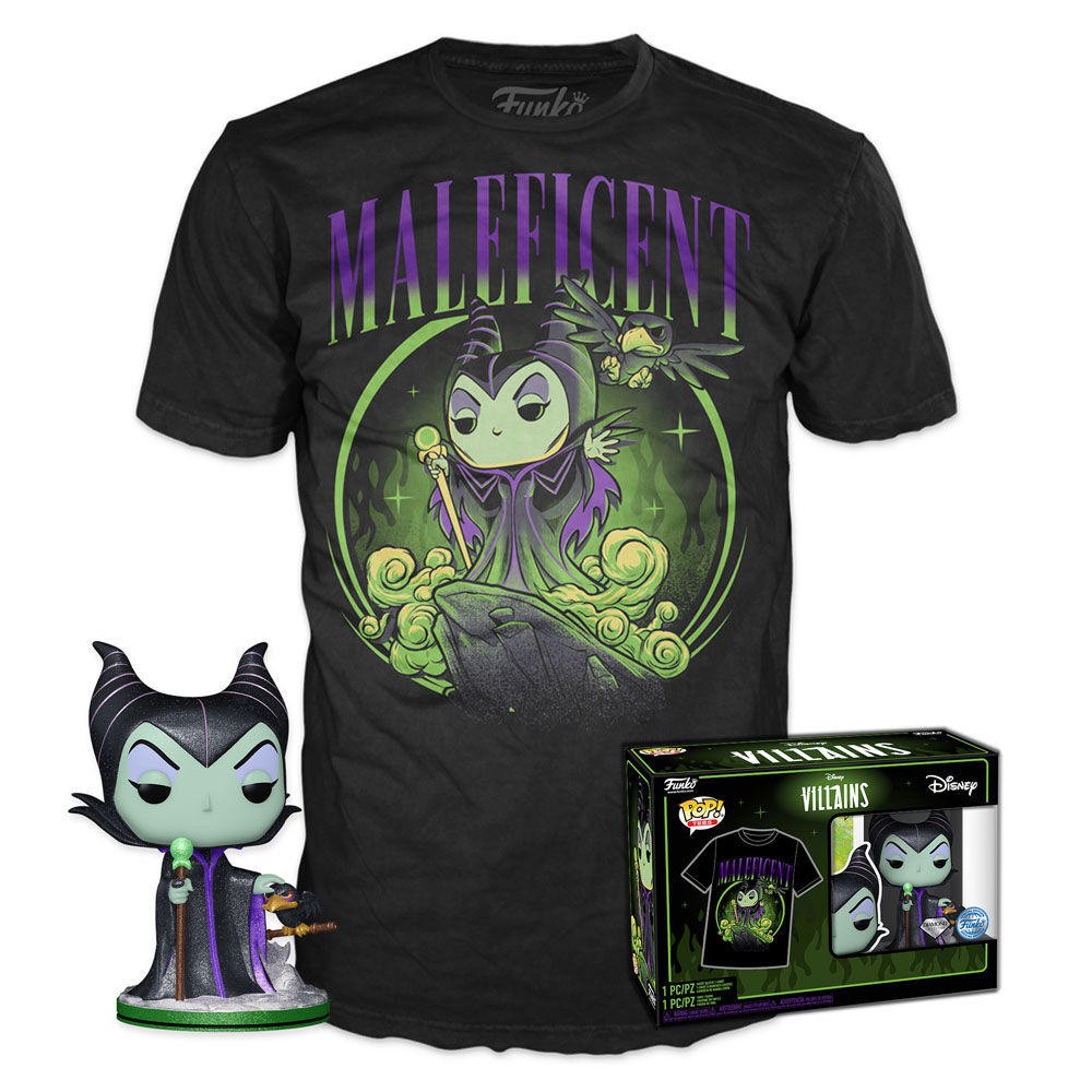 Disney (Villains) - Camiseta & Pop Maleficent L