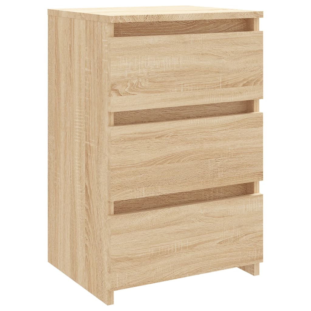 Vidaxl Mesita de Noche Madera Contrachapada 40x35x62,5cm Blanco