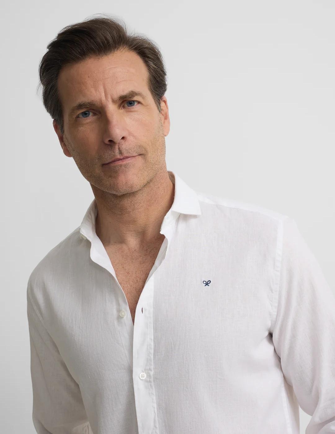 SILBON CAMISA BLANCA LINO SPORT