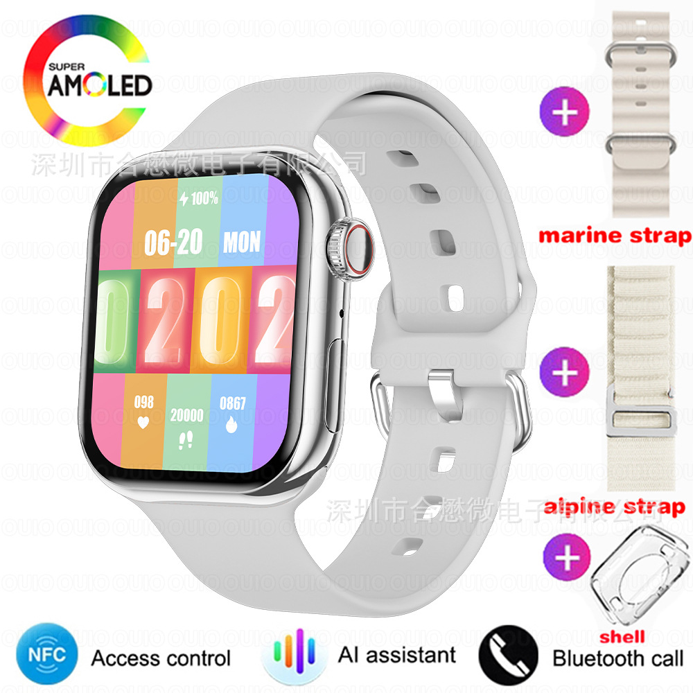IW 10 reloj inteligente con Bluetooth, asistente de voz, llamada, GPS, trayectoria de movimiento, brújula, bloqueo de contraseña, función NFC