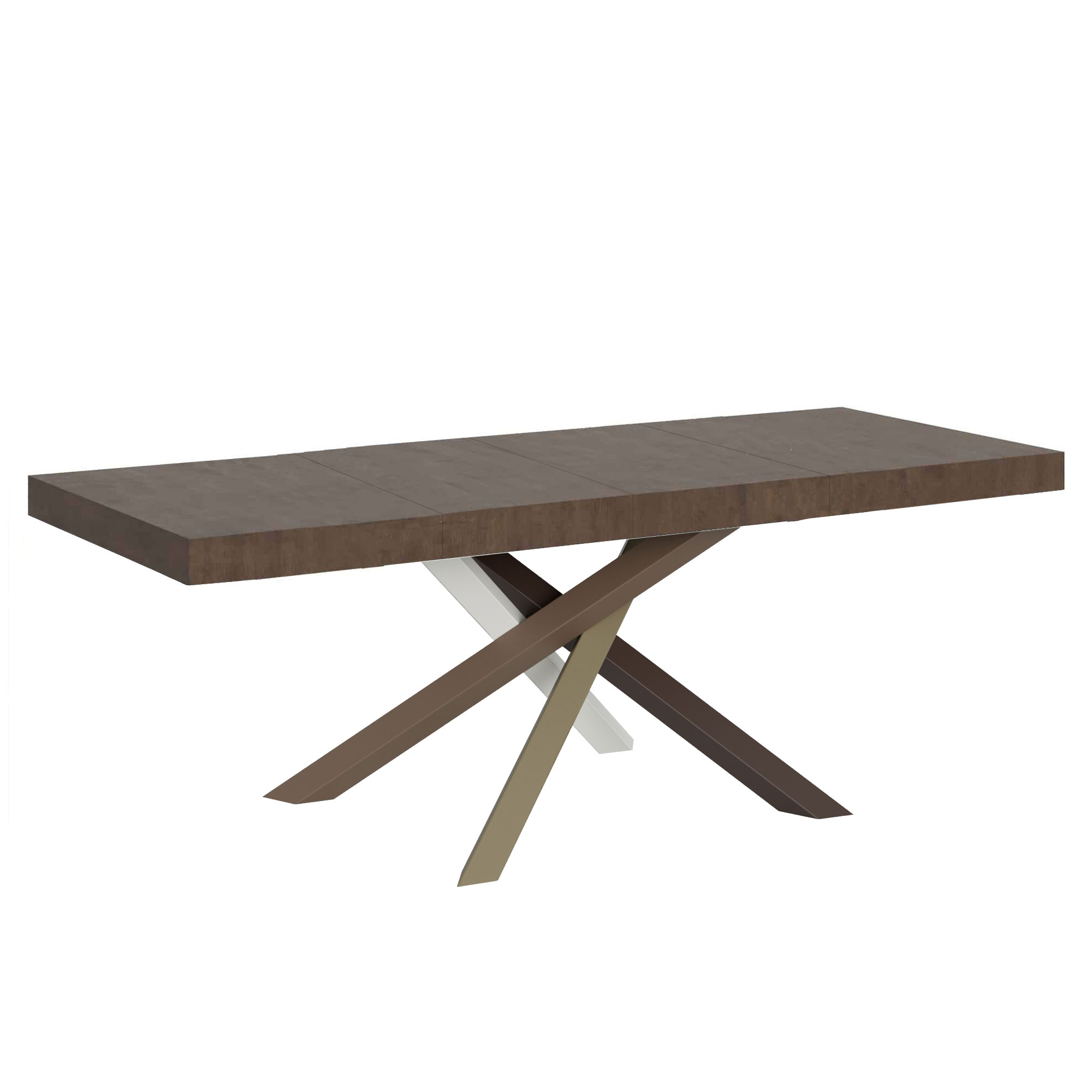 Mesa extensible 200/460x90 cm Volantis Premium patas nogal multicolor 4/C - Itamoby