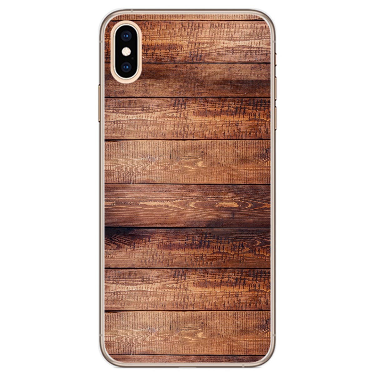 Tumundosmartphone Funda Gel Tpu para Iphone Xs Max diseño Madera 02 Dibujos
