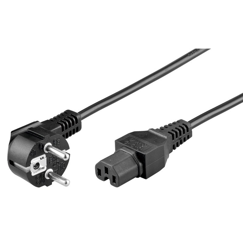 Cable de Alimentación Schuko Acodado 16A 2m - Goobay